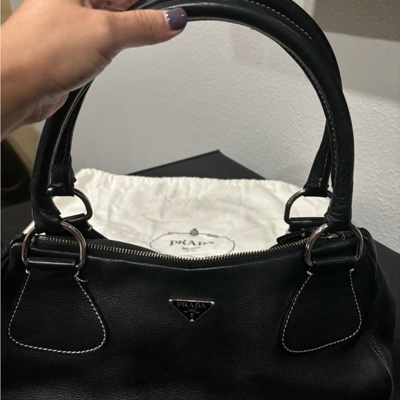Authentic PRADA black Vit. Daino B purse - Picture 3 of 14